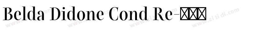 Belda Didone Cond Re字体转换